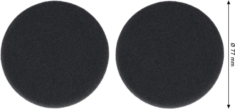 Sunđer za poliranje, 77 mm, završna obrada, 2 dela 2608623362