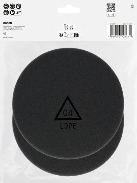 Sunđer za poliranje, 125 mm, završna obrada, 2 dela 2608623365
