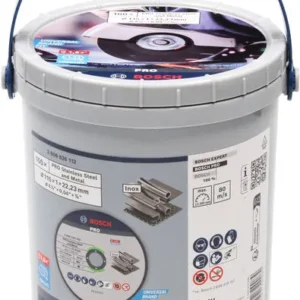 Bosch PRO Stainless Steel and Metal Bonded rezna ploča, 115×1×22,23 mm, ravna, 100 kom. 2608626112