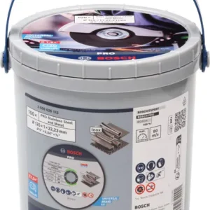 Bosch PRO Stainless Steel and Metal rezna ploča, 125×1×22,23 mm, ravna, 100 kom. 2608626113
