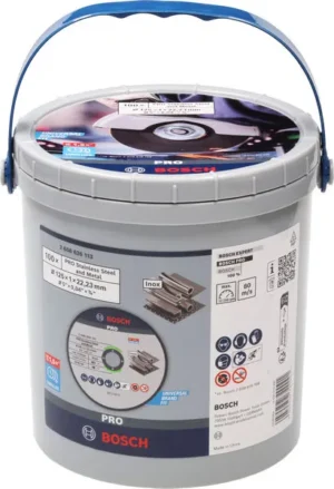 Bosch PRO Stainless Steel and Metal rezna ploča, 125×1×22,23 mm, ravna, 100 kom. 2608626113