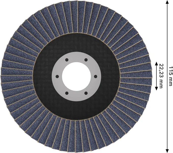 X451 lamelna brusna ploča, 115×22,23 mm, G40, T29, 60 delova 2608626121
