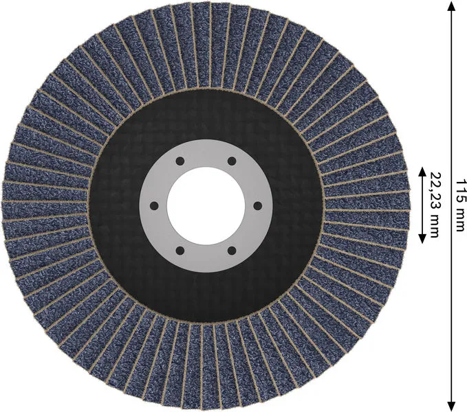 X451 lamelna brusna ploča, 115×22,23 mm, G60, T29, 60 delova 2608626123