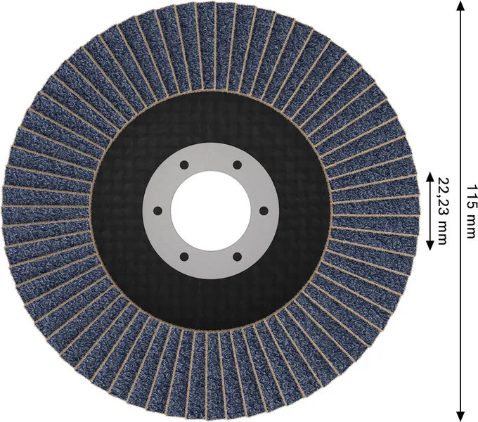 X451 lamelna brusna ploča, 115×22,23 mm, G60, T29, 15 delova 2608626124
