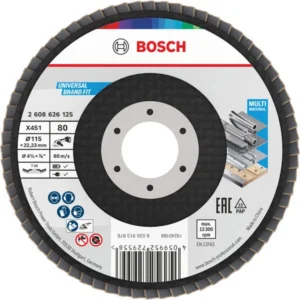 Bosch X451 lamelna brusna ploča, 115×22,23 mm, G80, T29, 60 delova 2608626125