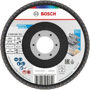 Bosch X451 lamelna brusna ploča, 115×22,23 mm, G60, T27, 60 delova 2608626131