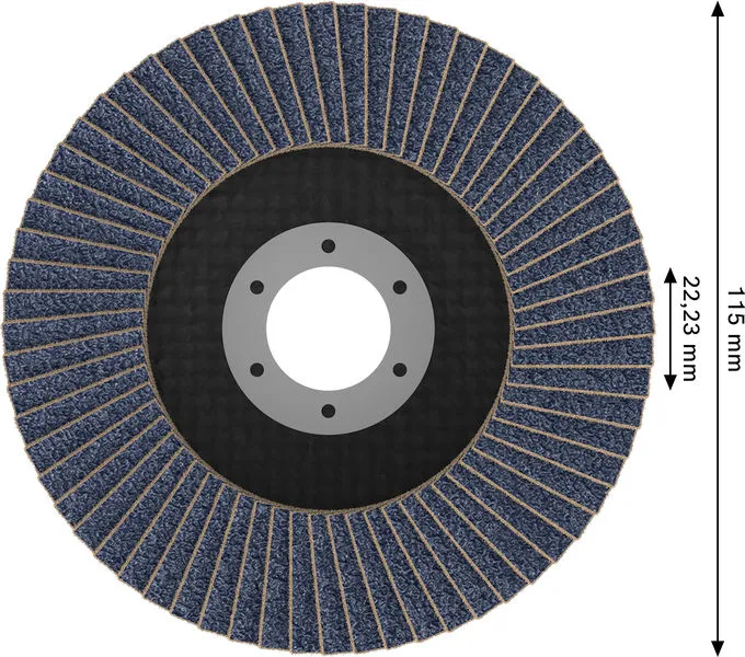 X451 lamelna brusna ploča, 115×22,23 mm, G60, T27, 15 delova 2608626132
