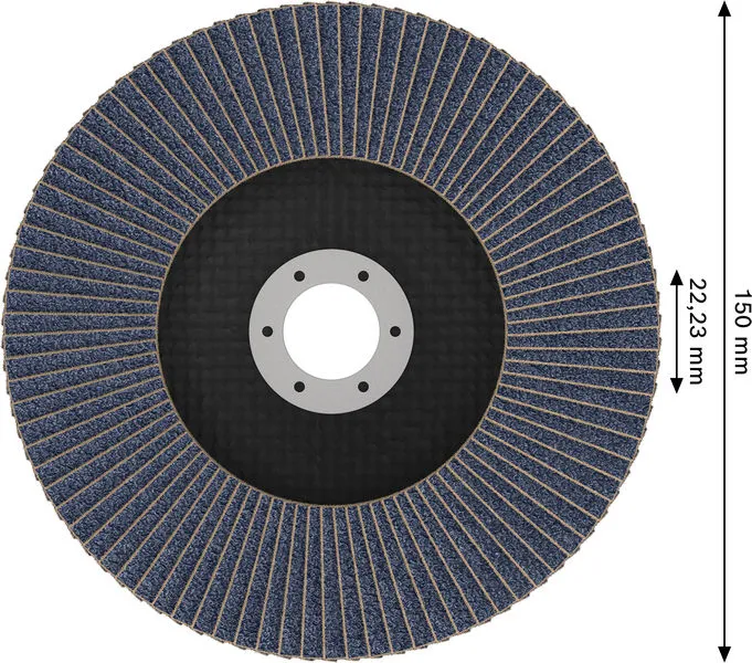 X451 lamelna brusna ploča, 150×22,23 mm, G60, T29, 15 delova 2608626154