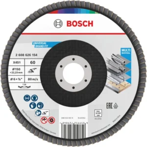 Bosch X451 lamelna brusna ploča, 150×22,23 mm, G60, T29, 15 delova 2608626154