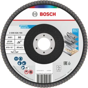 Bosch X451 lamelna brusna ploča, 150×22,23 mm, G80, T29, 15 delova 2608626155