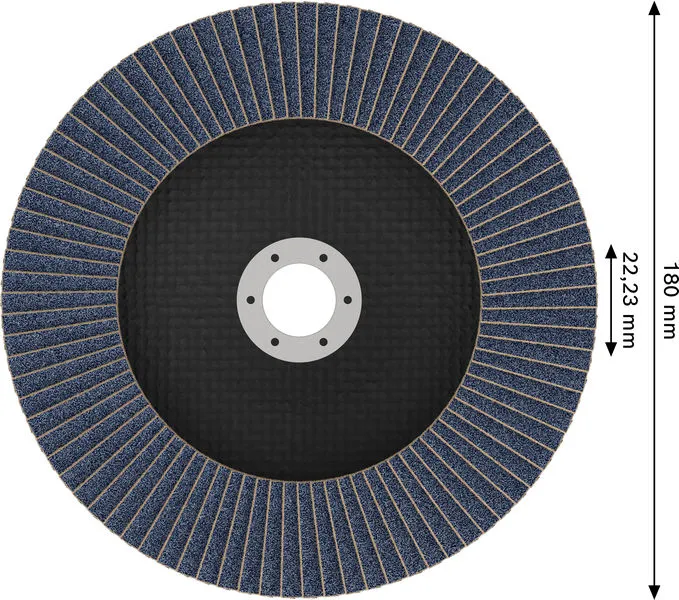 X451 lamelna brusna ploča, 180×22,23 mm, G80, T29, 15 delova 2608626158