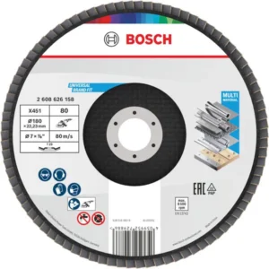 Bosch X451 lamelna brusna ploča, 180×22,23 mm, G80, T29, 15 delova 2608626158