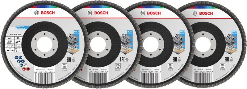 Bosch X451 lamelna brusna ploča, 125×22,23 mm, G40