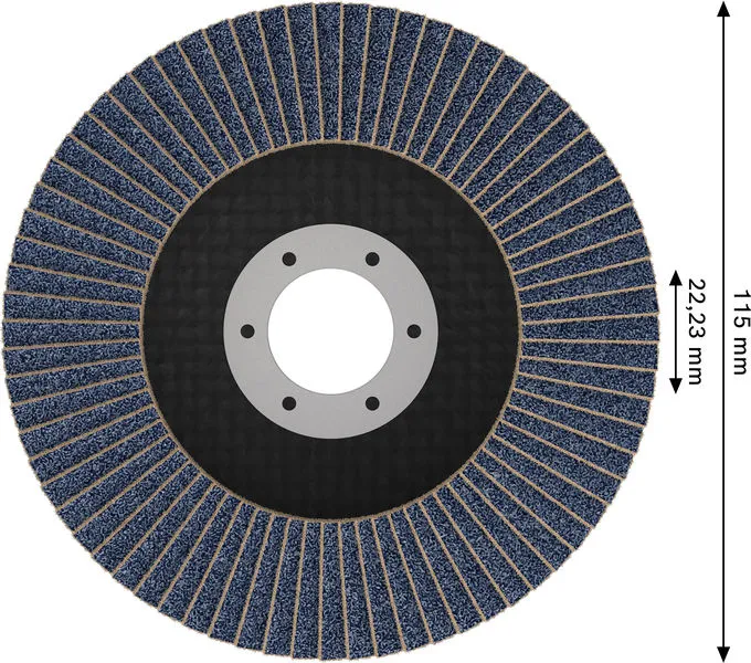 X451 lamelna brusna ploča, 115×22,23 mm, G120, T29, 15 delova 2608626170