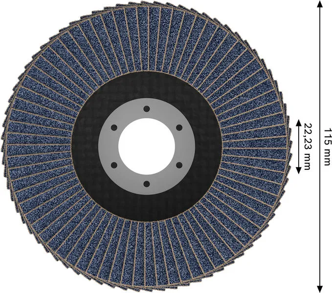 X451 lamelna brusna ploča, 115×22,23 mm, G120, T27, 15 delova 2608626174