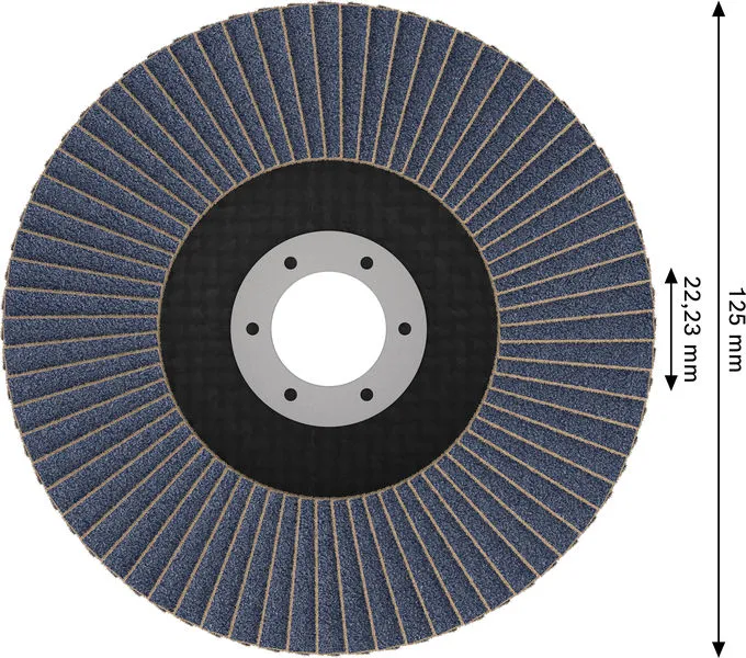 X451 lamelna brusna ploča, 125×22,23 mm, G40, T29, 15 delova 2608626175