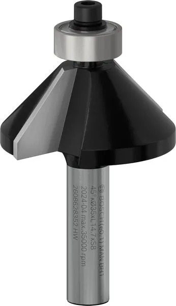 Bosch PRO glodalo za obaranje ivica 45°, prihvat 8 mm 2608628352