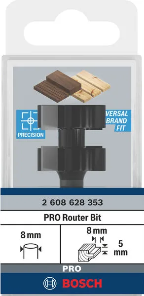 PRO glodalo za pera Ø 25 x L 5, Prihvat 8 mm 2608628353