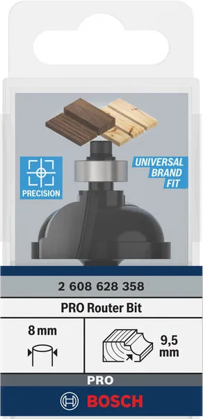 PRO glodalo za formiranje ivice R 9,5, prihvat 8 mm 2608628358