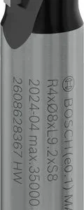 Bosch PRO glodalo za poluokrugle kanale R 4, prihvat 8 mm 2608628367