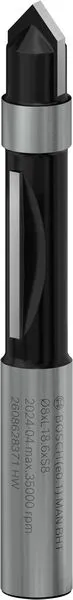 Bosch PRO glodalo za glodanje po šablonu, Ø 8×L 18,6, prihvat 8 mm 2608628371