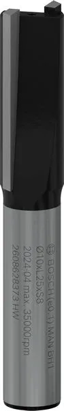 Bosch PRO ravno glodalo dva žleba Ø 10×L 25, prihvat 8 mm 2608628373