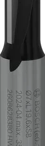 Bosch PRO ravno glodalo dva žleba Ø 7×L 19,6, prihvat 8 mm 2608628380