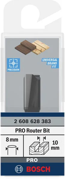 PRO ravno glodalo dva žleba Ø 10×L 19,6, prihvat 8 mm 2608628383