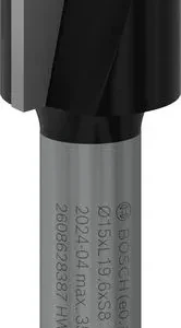 Bosch PRO ravno glodalo dva žleba Ø 15×L 19,6, prihvat 8 mm 2608628387