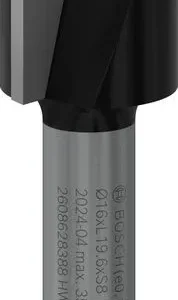 Bosch PRO ravno glodalo dva žleba Ø 16×L 19,6, prihvat 8 mm 2608628388