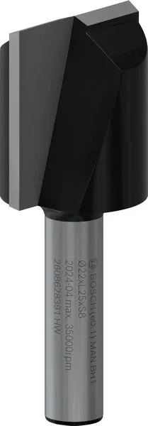 Bosch PRO ravno glodalo dva žleba Ø 22×L 24,6, prihvat 8 mm 2608628391