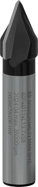 Bosch PRO glodalo za V-kanale 60°×Ø 11, prihvat 8 mm 2608628406