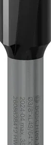 Bosch PRO ravno glodalo, dva žleba, Ø 3/8×L 49/64", prihvat 1/4" 2608628412