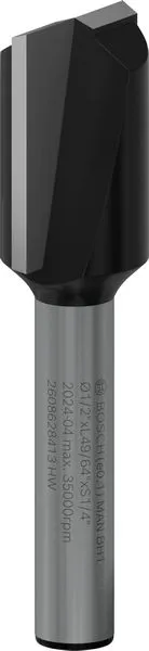 Bosch PRO ravno glodalo, dva žleba, Ø 1/2×L 49/64", prihvat 1/4" 2608628413