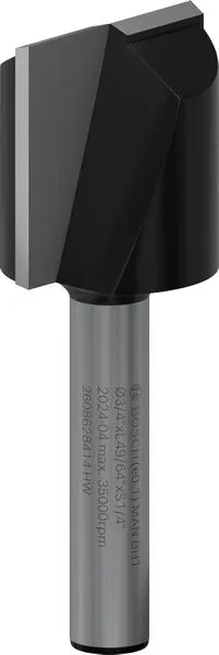 Bosch PRO ravno glodalo, dva žleba, Ø 3/4×L 49/64", prihvat 1/4" 2608628414