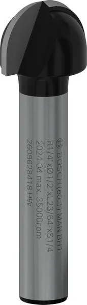 Bosch PRO glodalo za poluokrugle kanale, R 1/4″, prihvat 1/4″ 2608628418