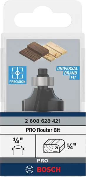 PRO glodalo za zaobljavanje, R 1/4", prihvat 1/4" 2608628421