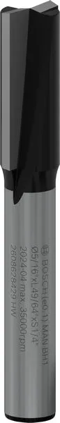 Bosch PRO ravno glodalo, dva žleba, Ø 5/16×L 49/64", prihvat 1/4" 2608628429