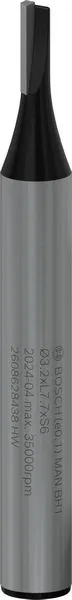 Bosch PRO ravno glodalo, jedan žleb, Ø 3,2×L 7,7, prihvat 6 mm 2608628438