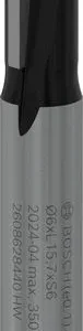 Bosch PRO ravno glodalo, dva žleba, Ø 6×L 15,7, prihvat 6 mm 2608628440