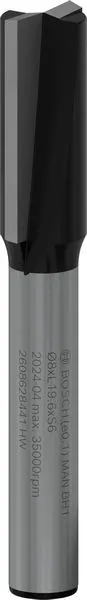 Bosch PRO ravno glodalo, dva žleba, Ø 8×L 19,6, prihvat 6 mm 2608628441