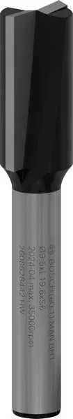 Bosch PRO ravno glodalo, dva žleba, Ø 9,5×L 19,6, prihvat 6 mm 2608628442