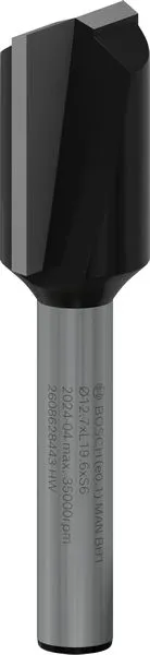 Bosch PRO ravno glodalo, dva žleba, Ø 12,7×L 19,6, prihvat 6 mm 2608628443