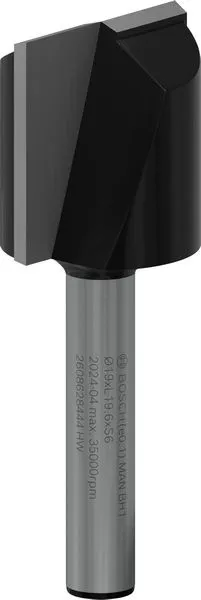 Bosch PRO ravno glodalo, dva žleba, Ø 19×L 19,6, prihvat 6 mm 2608628444