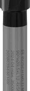 Bosch PRO glodalo za V-kanale, 90°×Ø 9,5, prihvat 6 mm 2608628446