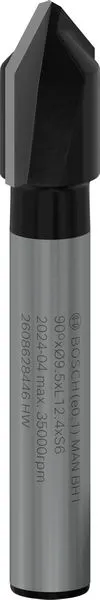 Bosch PRO glodalo za V-kanale, 90°×Ø 9,5, prihvat 6 mm 2608628446