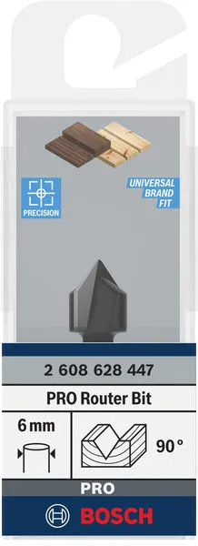 PRO glodalo za V-kanale, 90°×Ø 12,7, prihvat 6 mm 2608628447