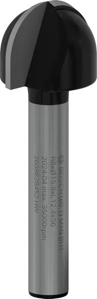 Bosch PRO glodalo za poluokrugle kanale, R 8, prihvat 6 mm 2608628452