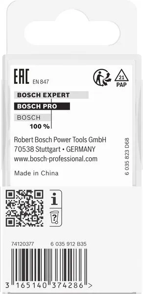 PRO glodalo za kanale, R 6,4, prihvat 6 mm 2608628455