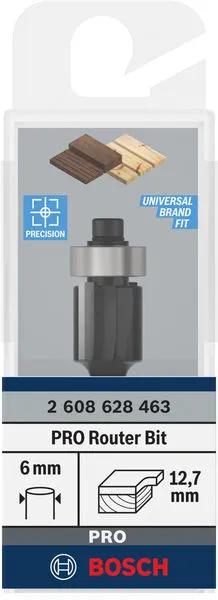 PRO glodalo za glodanje u ravni sa ležajevima na dnu, Ø 12,7×L 12,7, prihvat 6 mm 2608628463